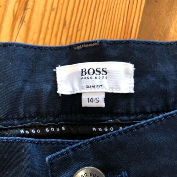 Hugo boss boys dark  blue 14 pants authentic - Picture 2 of 5